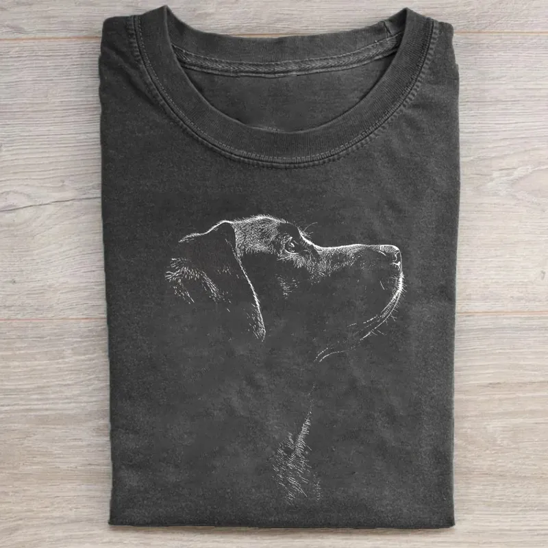 Vintage Labrador Retriever T-shirt-NaturexCraft