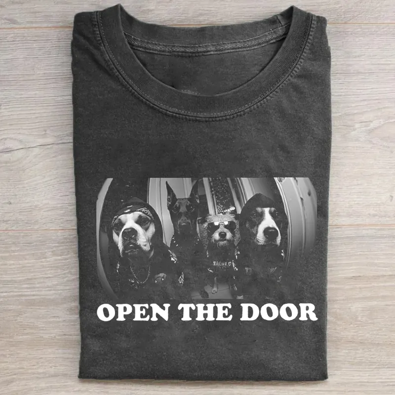 Funny Dog Gang Vintage T-shirt-NaturexCraft