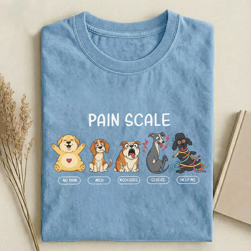 Pain Scale Dog  T-shirt-NaturexCraft