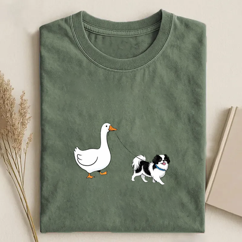 Japanese Chin Dog T-shirt-NaturexCraft