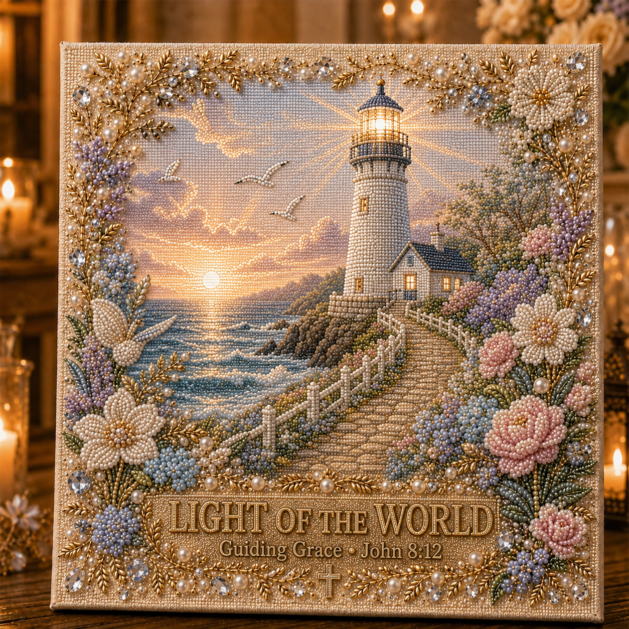 ✝️ Faith & Grace Pearl Art Kit-HandPrint