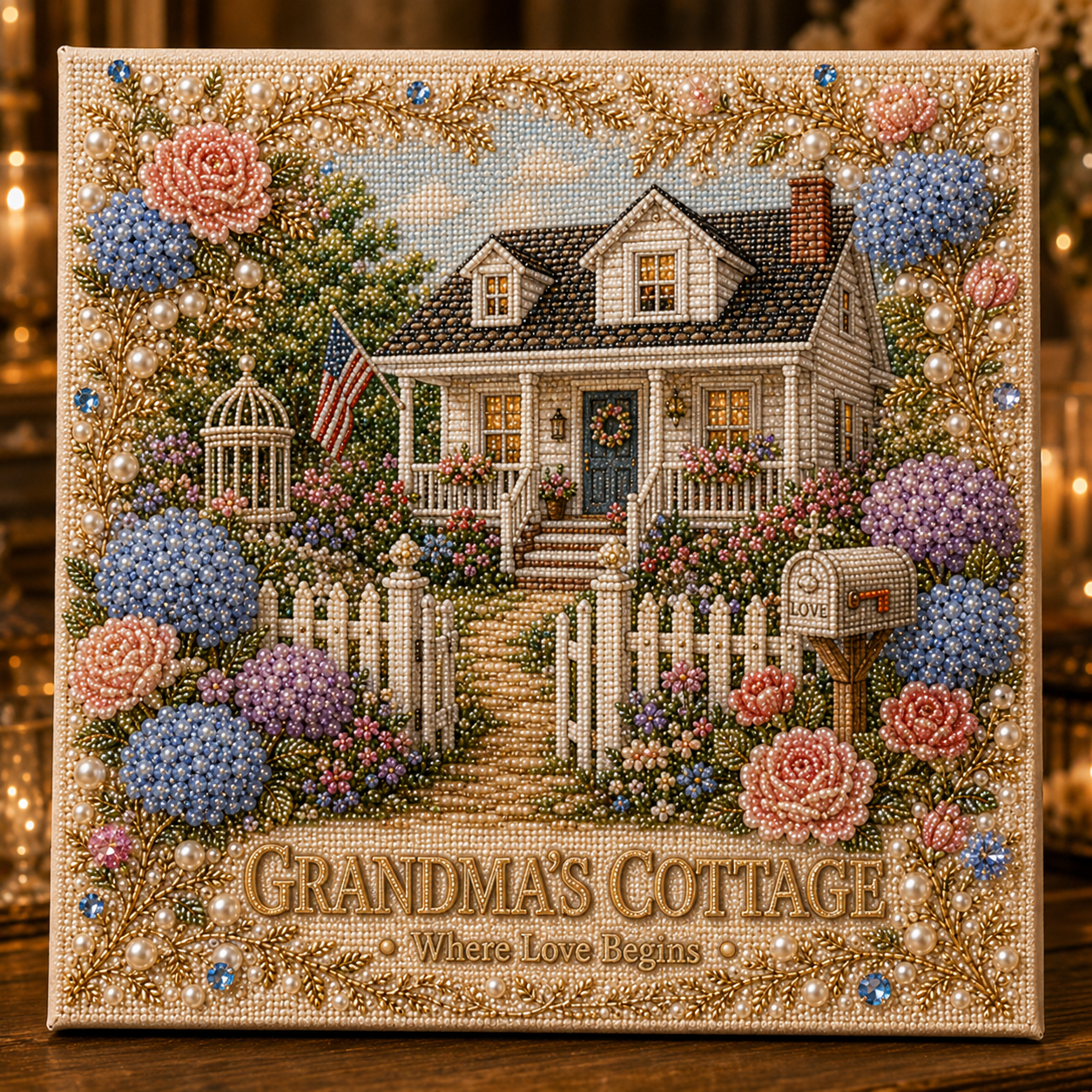 ✨ Pearl Art DIY Kit – American Memories Collection-HandPrint