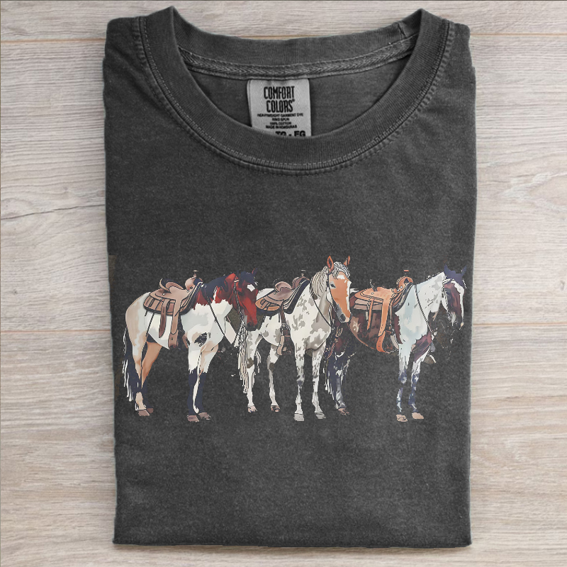 Western Horse Comfort Colors T-shirt-NaturexCraft