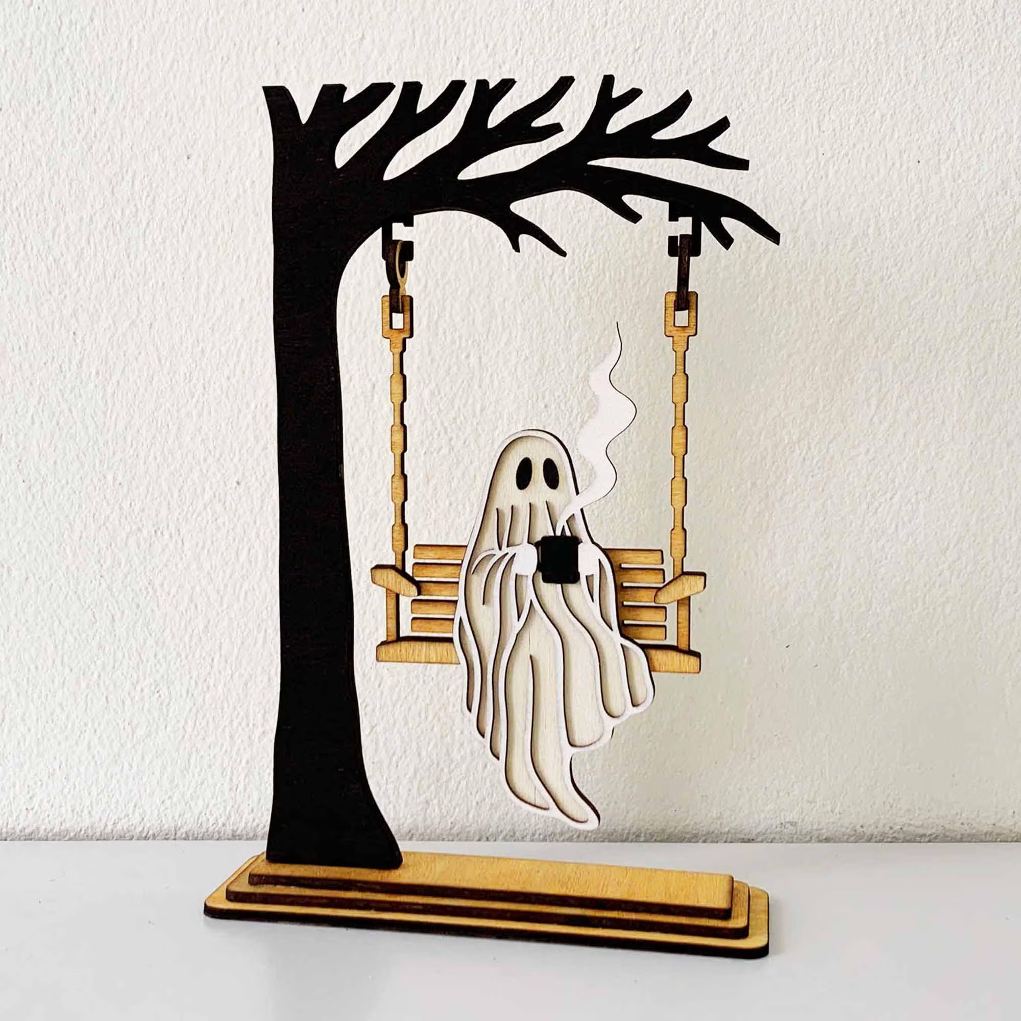 Cute Ghost Halloween Decor-HandPrint