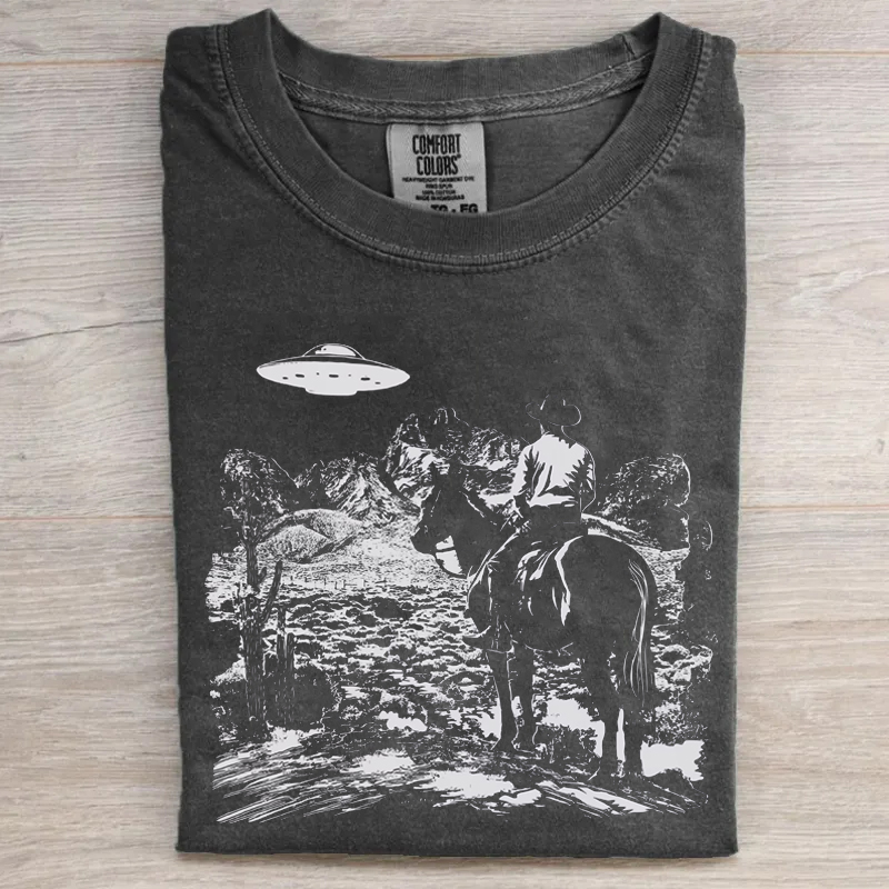 Vintage Western Cowboy Comfort Colors Unisex T-shirt-NaturexCraft