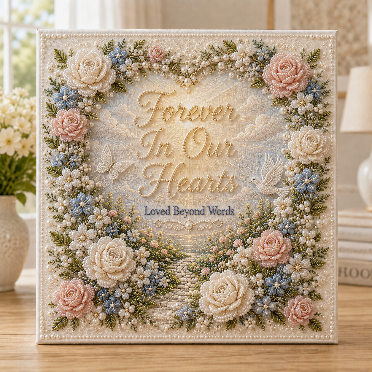 🕊️ Heaven & Remembrance Pearl Art Kit Collection-HandPrint