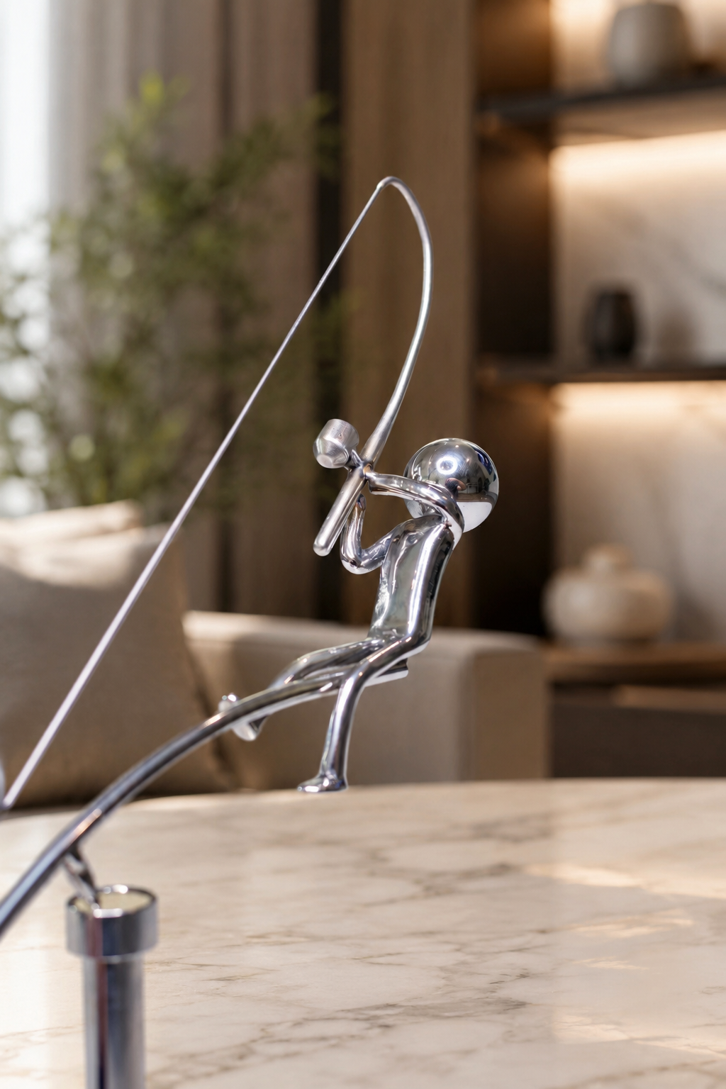 🎣The Fisherman Balancing Sculpture-HandPrint