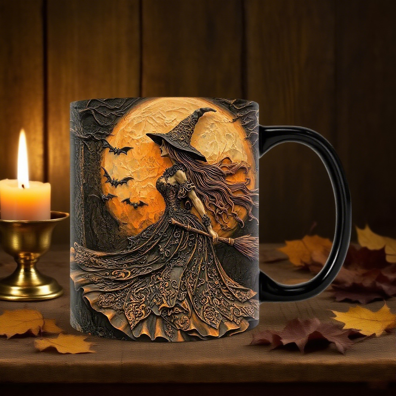 3D Witch Mug 11oz-HandPrint
