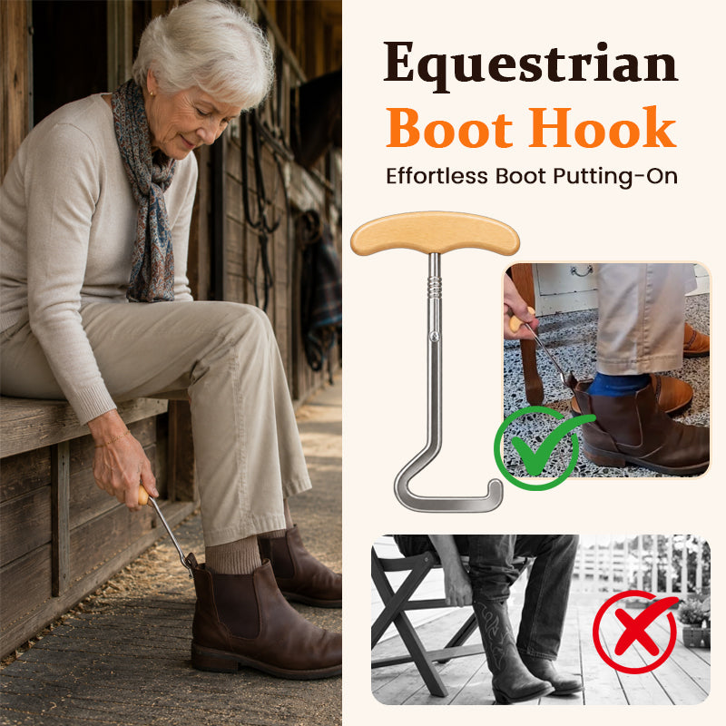 👞 Horse-Shaped Shoe Horn Hook for Easy Wear-HandPrint