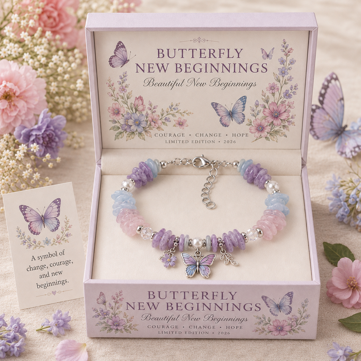 🌿 Meaningful Nature Symbol Charm Bracelet Collection-HandPrint