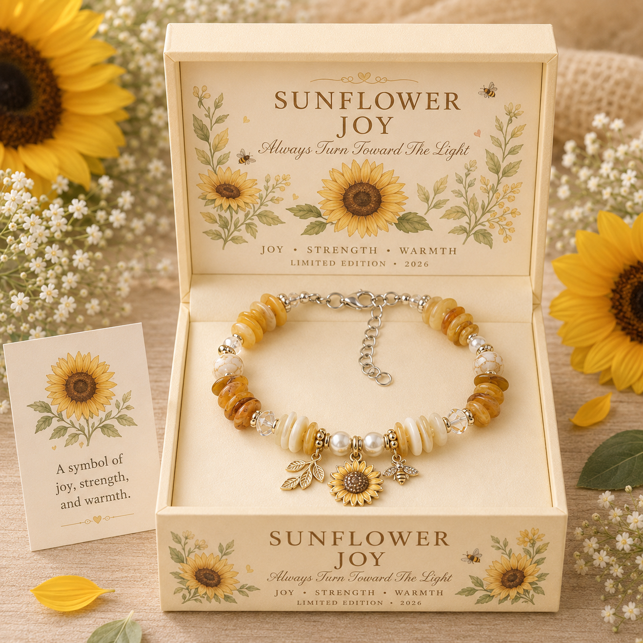 🌿 Meaningful Nature Symbol Charm Bracelet Collection-HandPrint