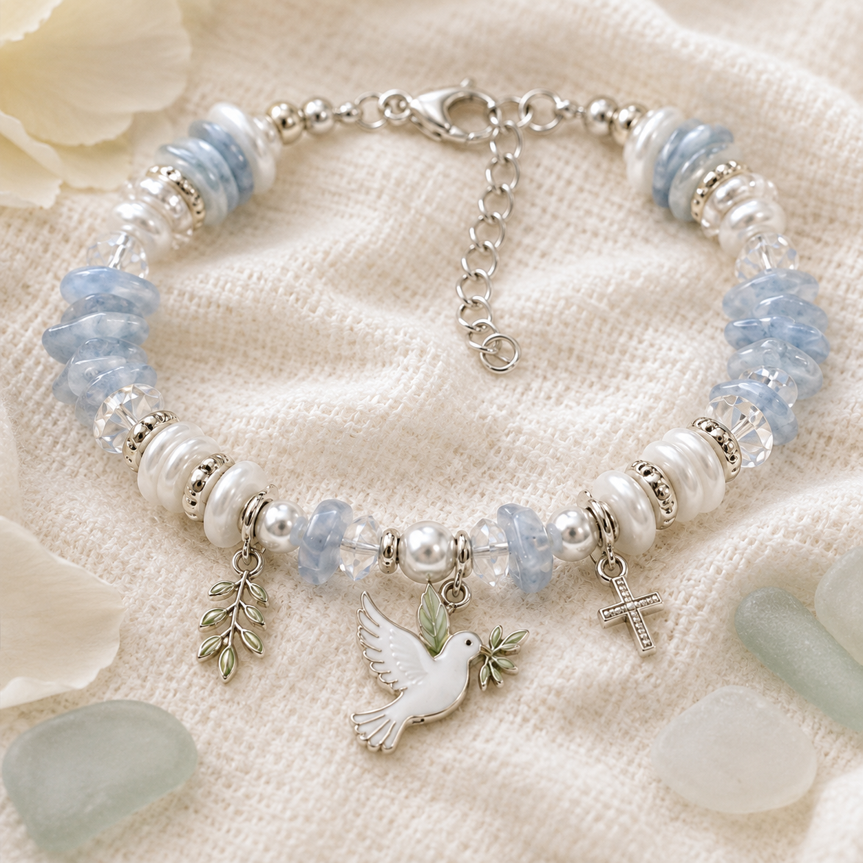 🌿 Meaningful Nature Symbol Charm Bracelet Collection-HandPrint