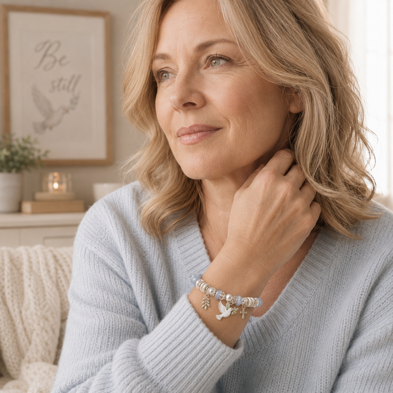 🌿 Meaningful Nature Symbol Charm Bracelet Collection-HandPrint