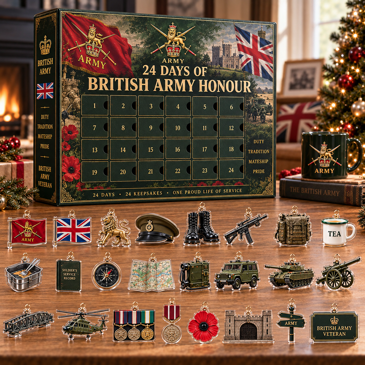 🎄 24 Days of British Army Honour Advent Calendar-HandPrint