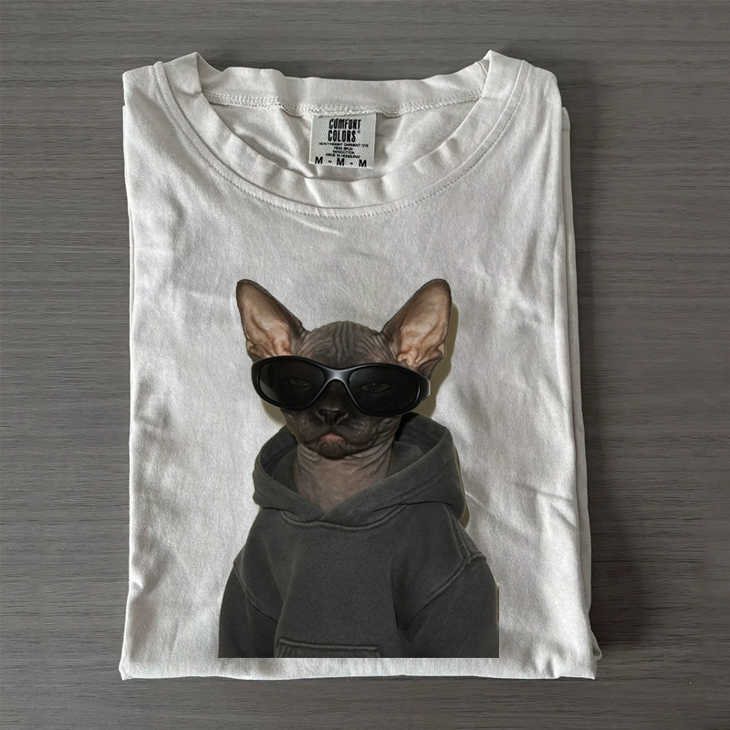 Funny Sphynx Meme T-shirt-NaturexCraft