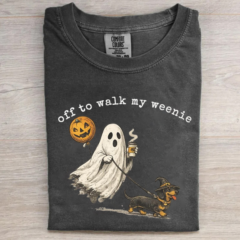 Funny Dachshund Halloweenie T-shirt-NaturexCraft