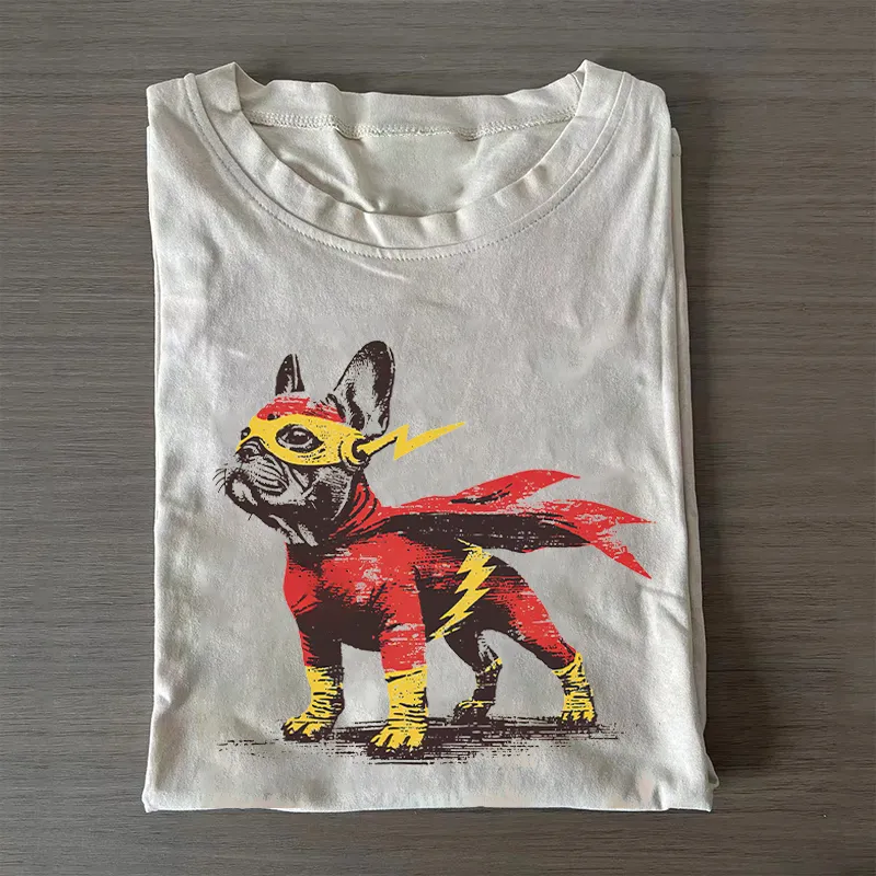 French Bulldog Superhero T-shirt-NaturexCraft