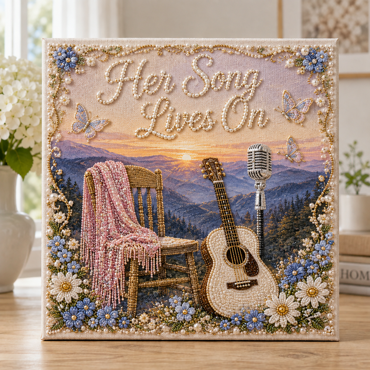 🦋 Songs & Memories DIY Pearl Art Kit-HandPrint