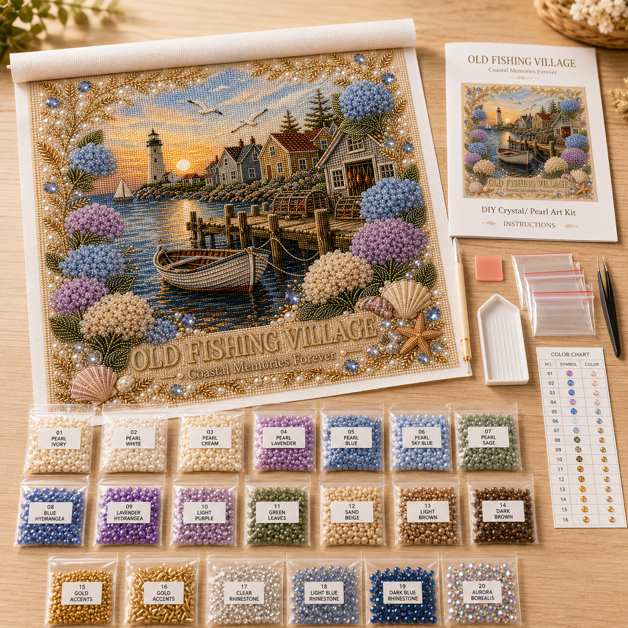 ✨ Pearl Art DIY Kit – American Memories Collection-HandPrint