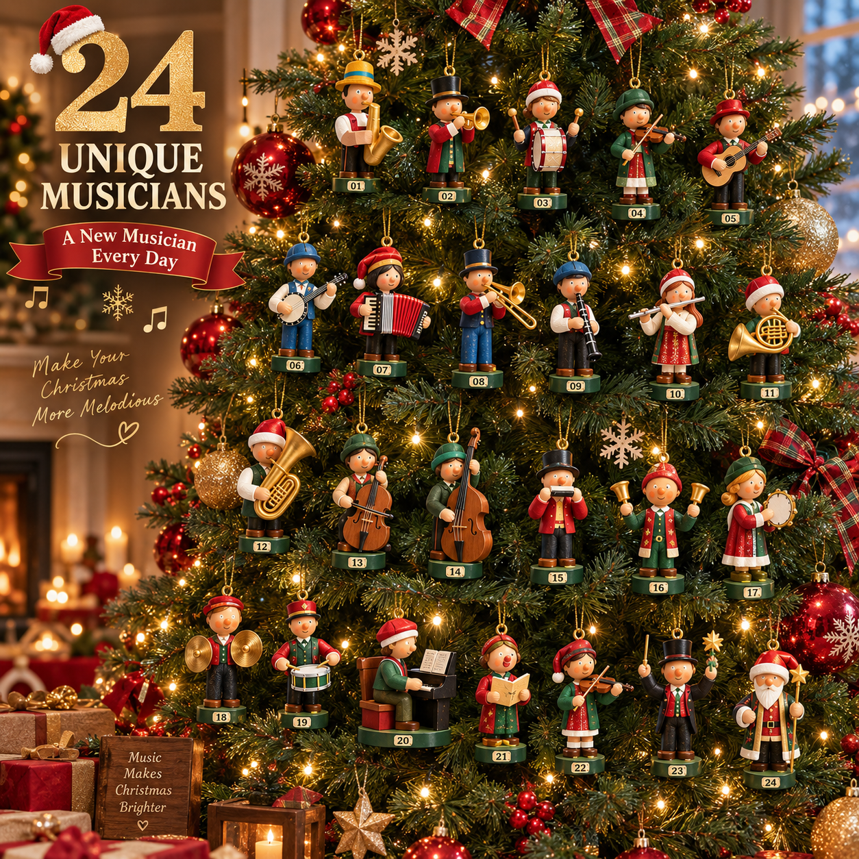 24 Days. 24 Musicians. One Magical Christmas Band. 🎄🎶-HandPrint