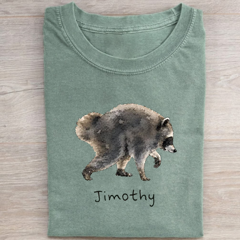 Funny Jimothy Raccoon T-shirt-NaturexCraft