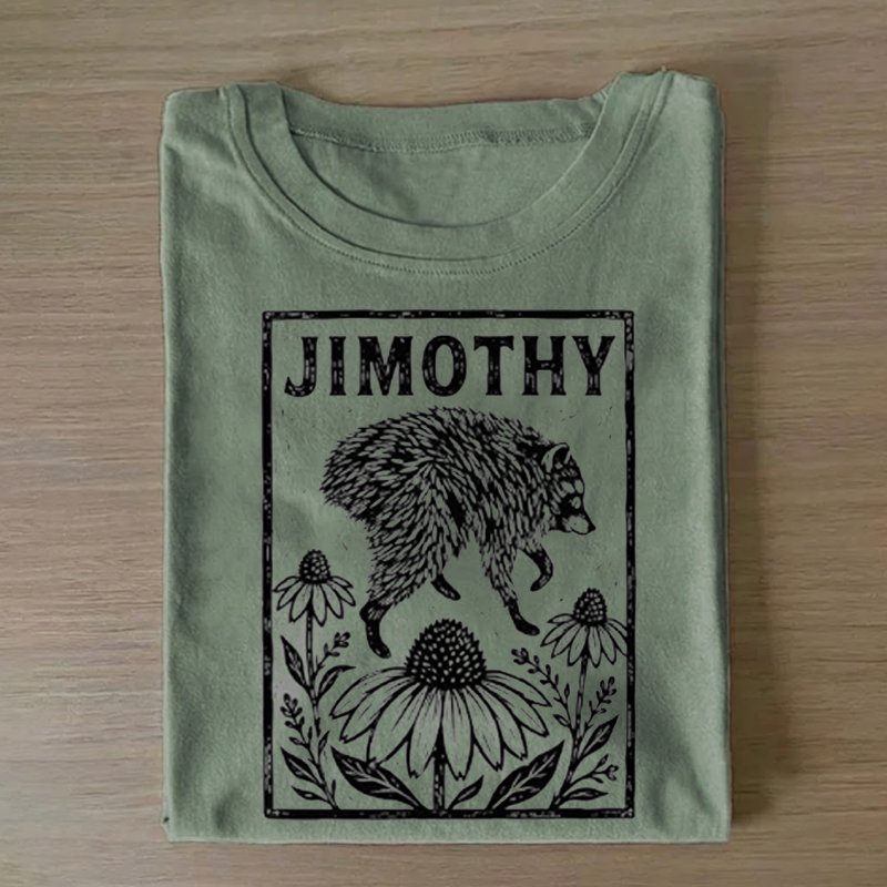 Vintage Jimothy Raccoon T-shirt-NaturexCraft