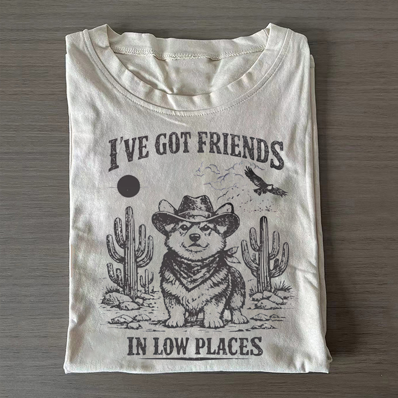 Funny Retro Corgi T-shirt-NaturexCraft