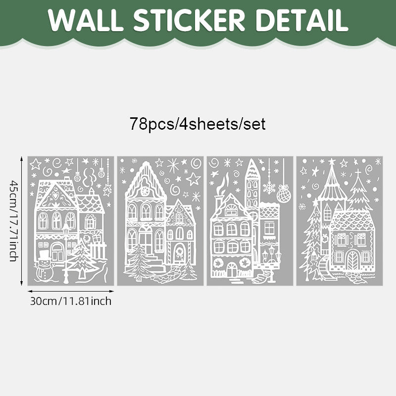 Christmas Village Stickers-HandPrint