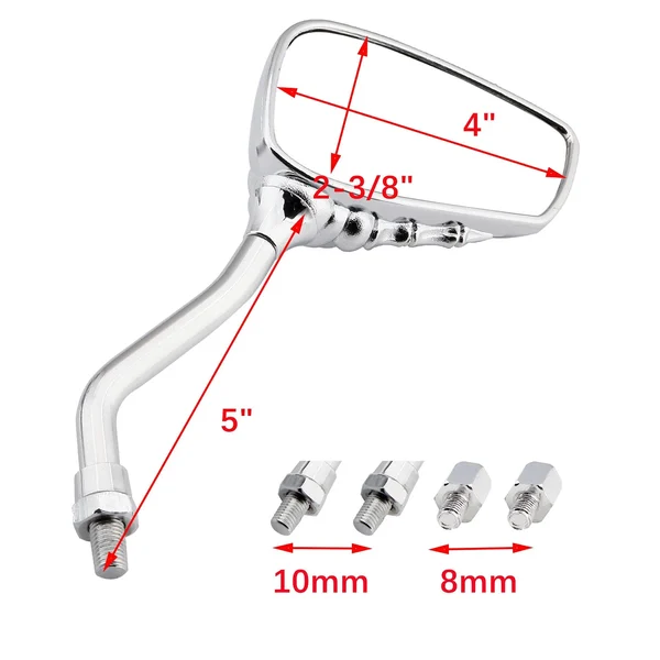 Pairs of Distinctive Skull Hand Rearview Side Mirror-HandPrint