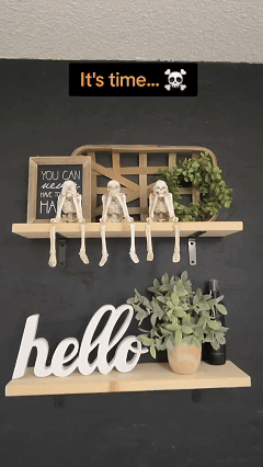 💀Skeleton Decoration Creative Skull Ornament-HandPrint