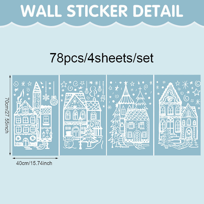 Christmas Village Stickers-HandPrint
