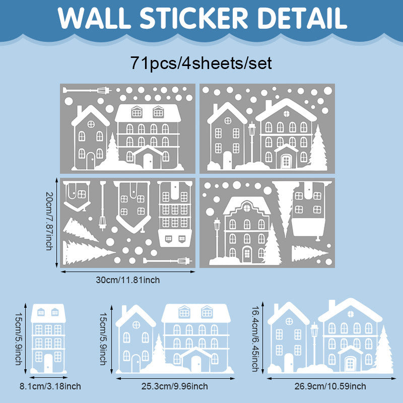 Christmas Village Stickers-HandPrint