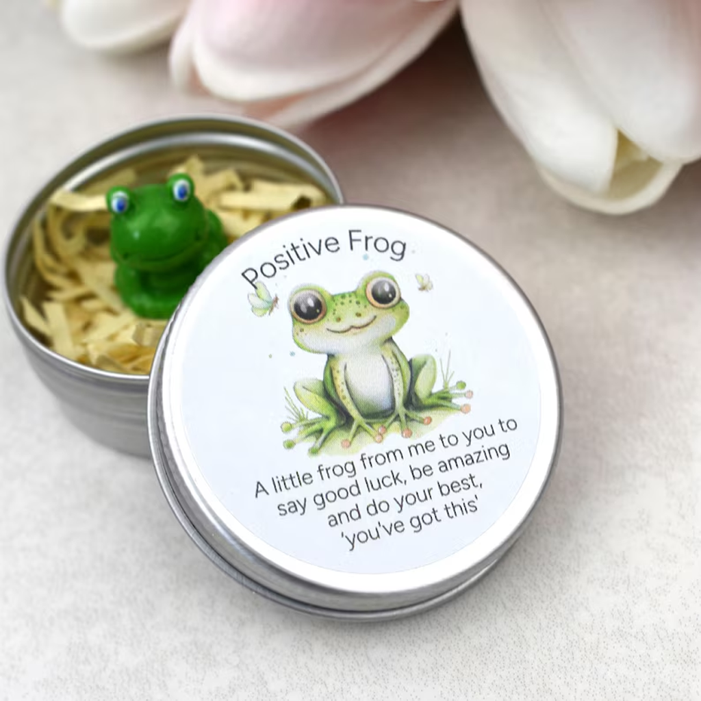 Whimsical Positive Frog Keepsake-HandPrint