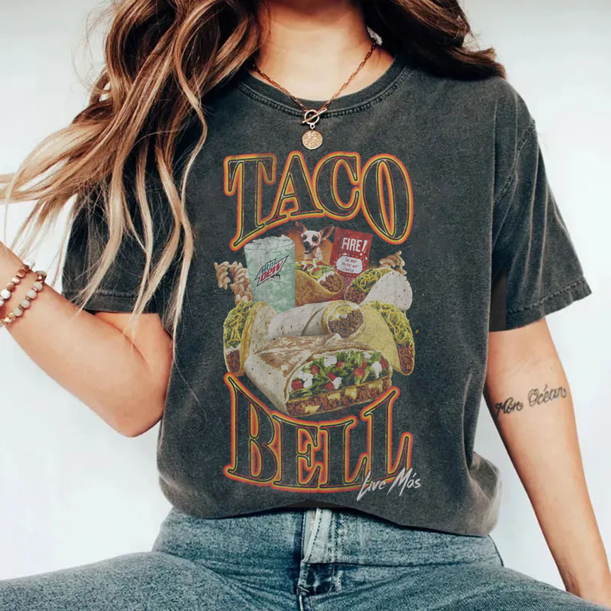 Vintage Taco Bell 90's Bootleg Sweatshirt/T-shirt-NaturexCraft