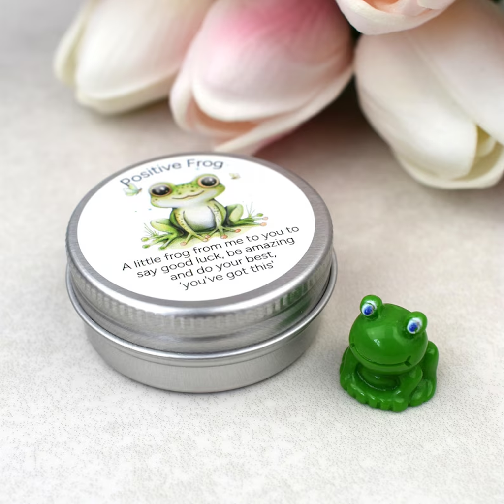 Whimsical Positive Frog Keepsake-HandPrint