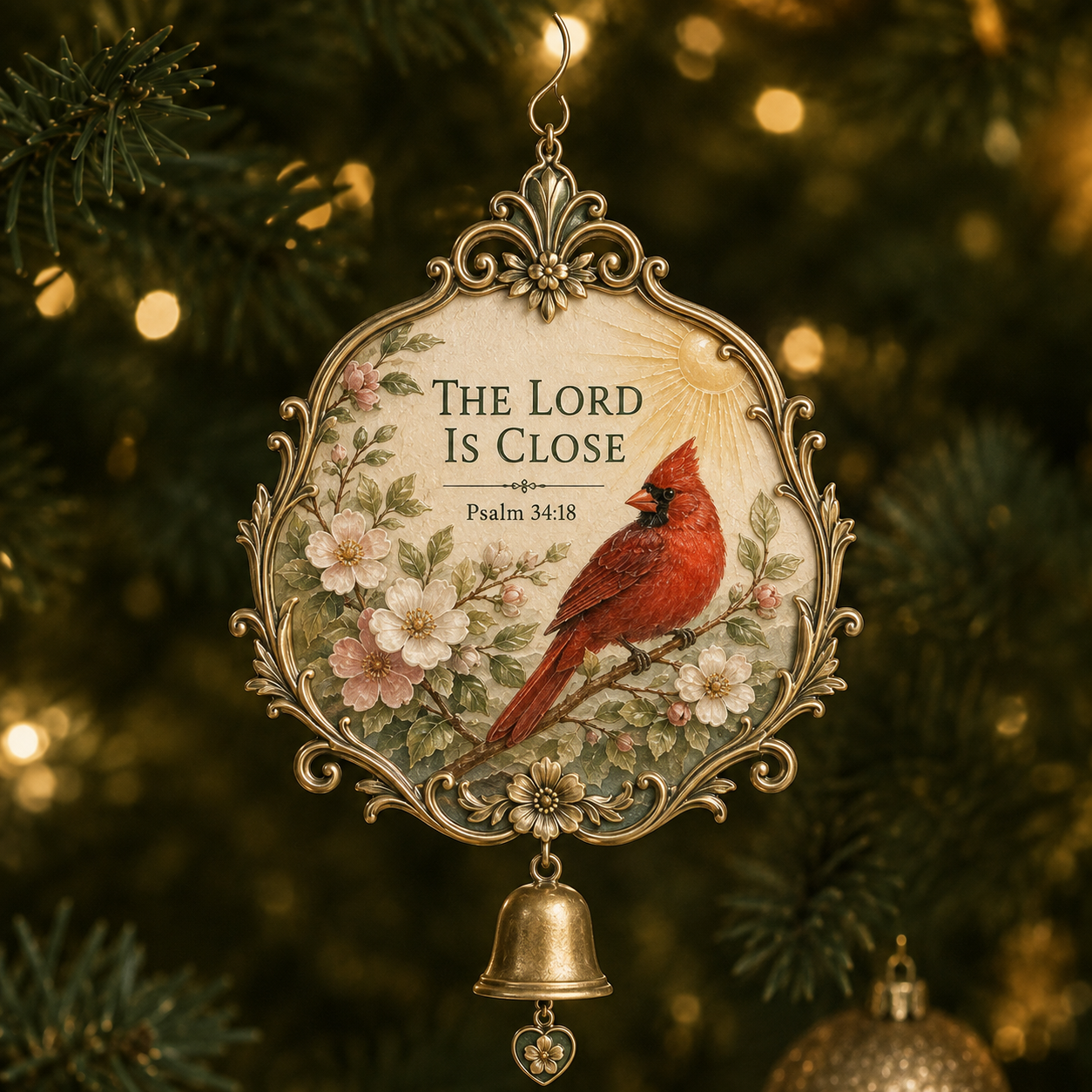 Christmas Scripture Bell Ornament Collection-HandPrint