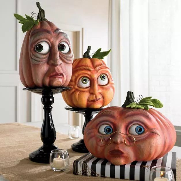 Hot Sale-40% OFF Expressive Pumpkin Garden Decoration Indoor Decorations-HandPrint