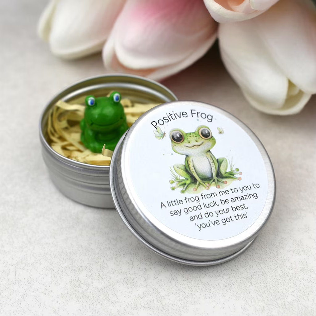 Whimsical Positive Frog Keepsake-HandPrint