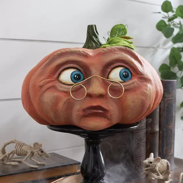 ぃFunny Pumpkin Garden Decoration Indoor Decorations-HandPrint