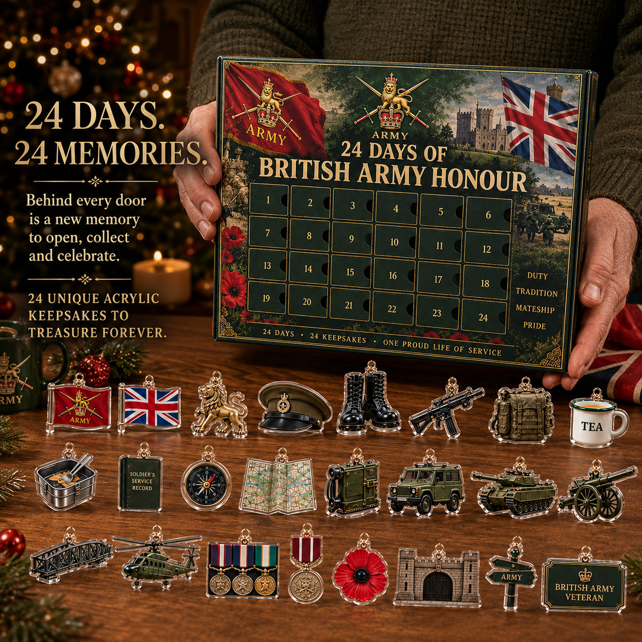 🎄 24 Days of British Army Honour Advent Calendar-HandPrint