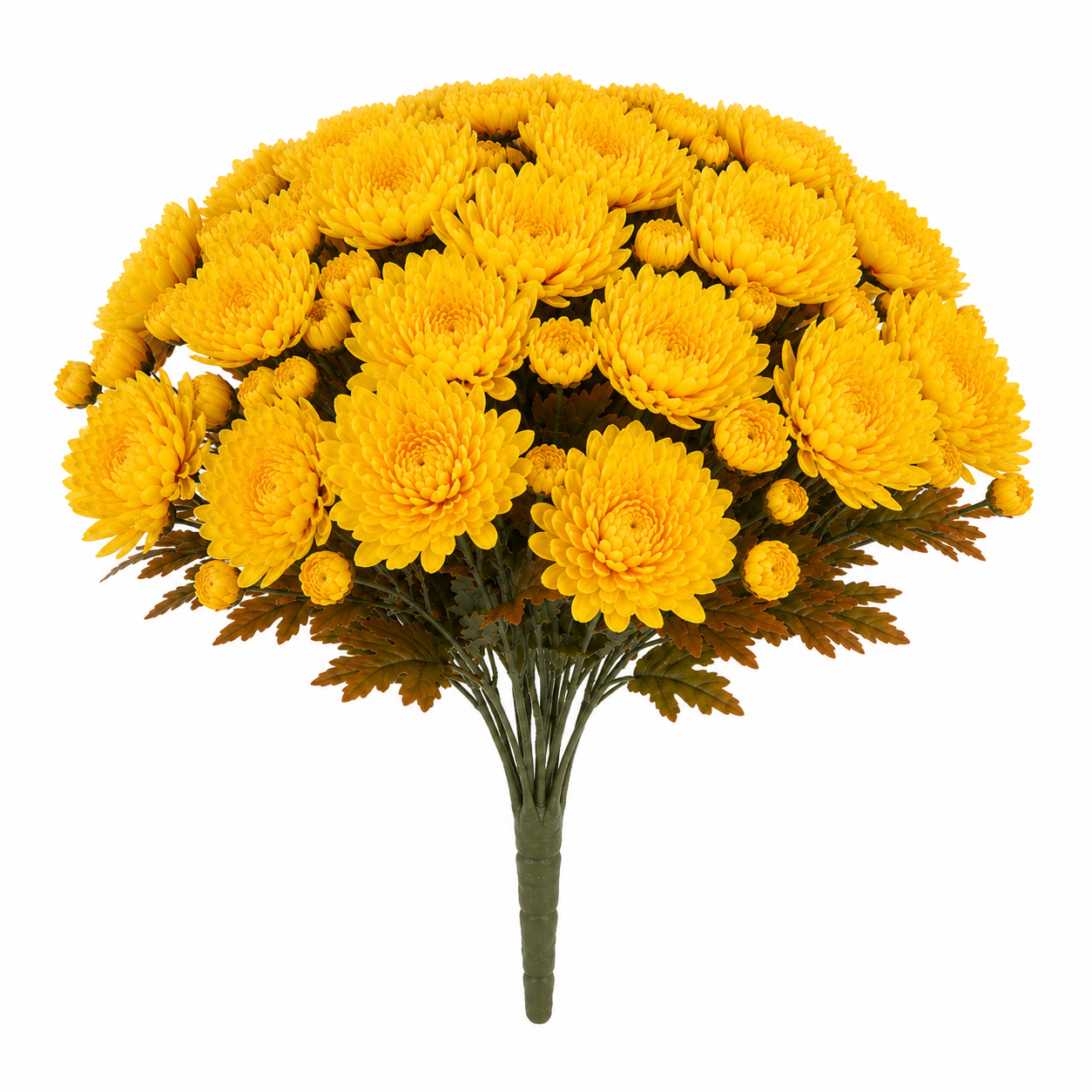Autumn Bloom Faux Chrysanthemum Bush-HandPrint