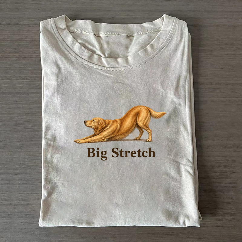 Big Stretch Golden Retriever T-shirt-NaturexCraft