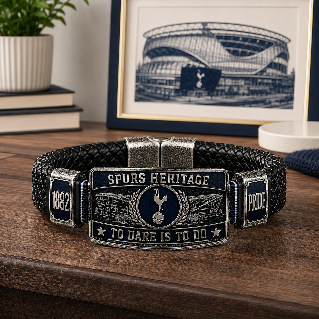 💙⚪ Spurs Heritage Identity Braided Bracelet-HandPrint