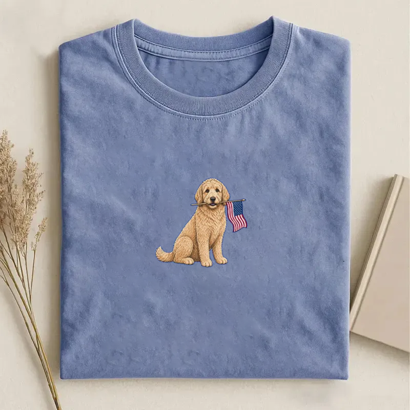 Patriotic Dog T-shirt-NaturexCraft