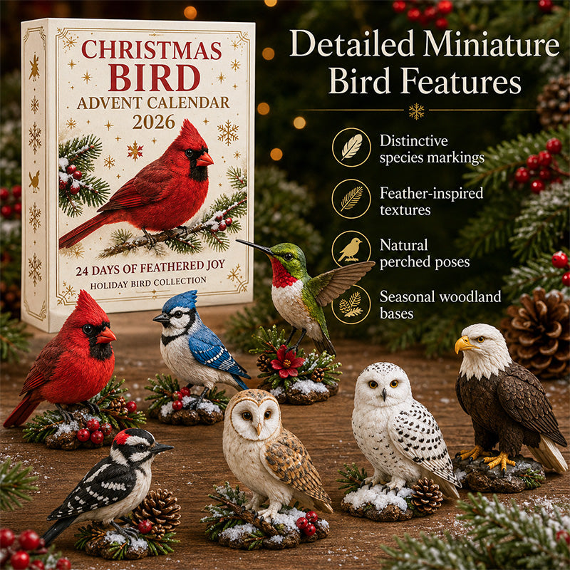 🐦🎄 Christmas Bird Advent Calendar 2026 – 24 Days of Feathered Joy 🎁✨-HandPrint