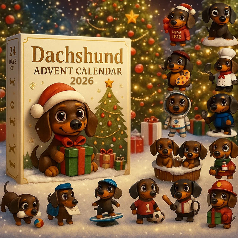 🐾 Dachshund Advent Calendar 2026-HandPrint