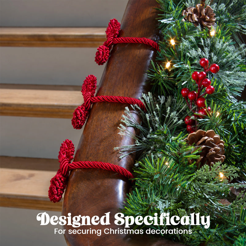 Christmas Wreath Fastening Ties-HandPrint