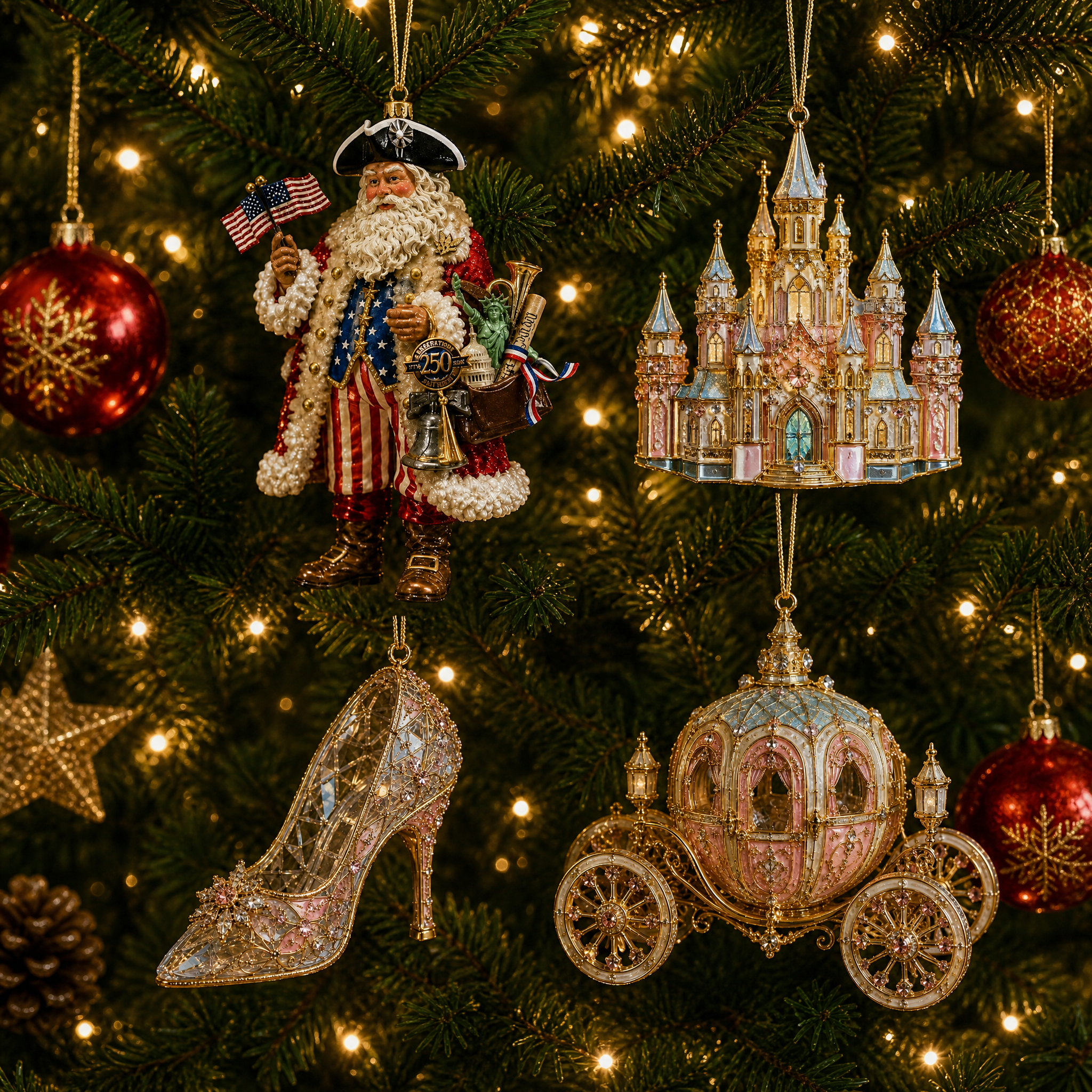 🎄 Enchanted Christmas Tree Ornaments-HandPrint