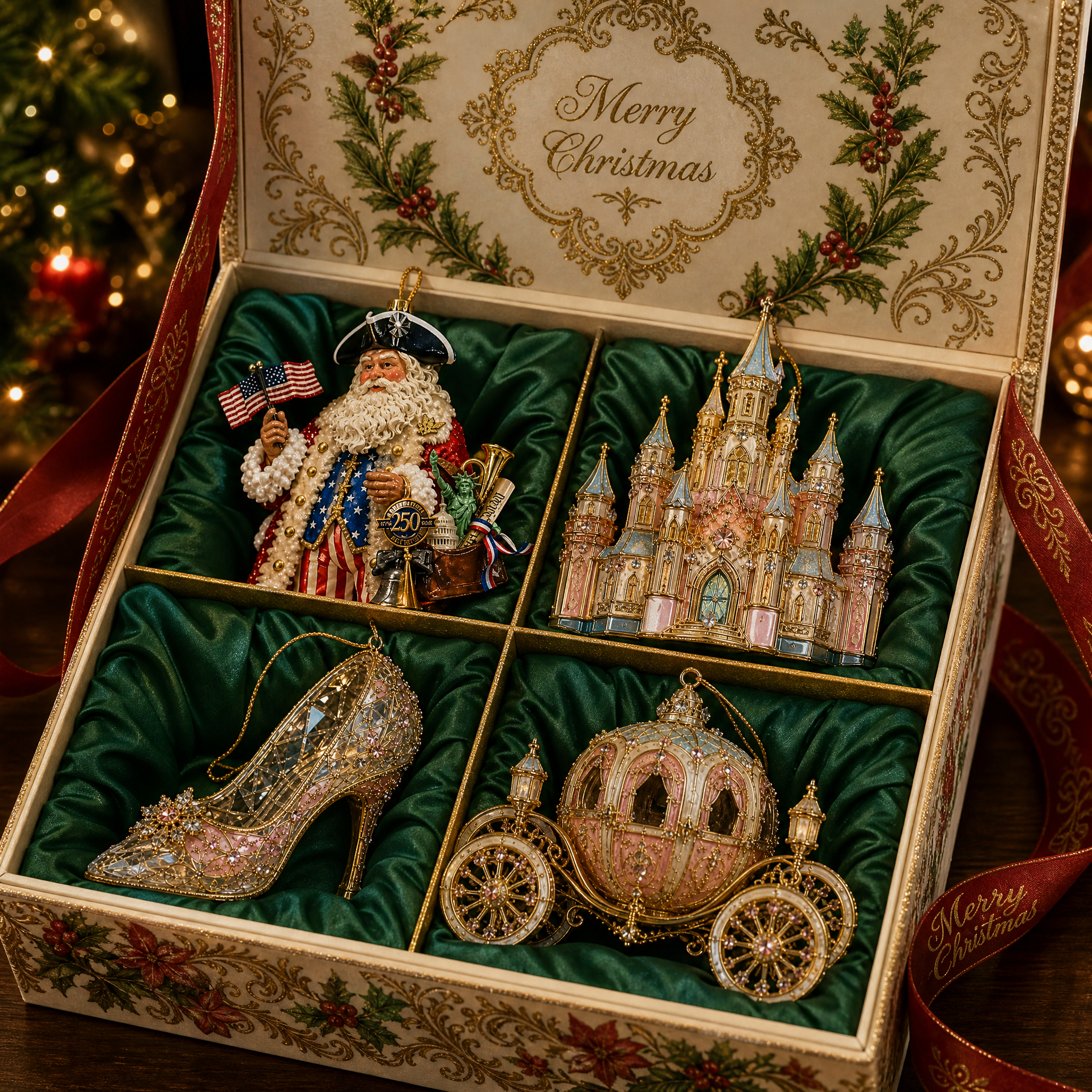 🎄 Enchanted Christmas Tree Ornaments-HandPrint