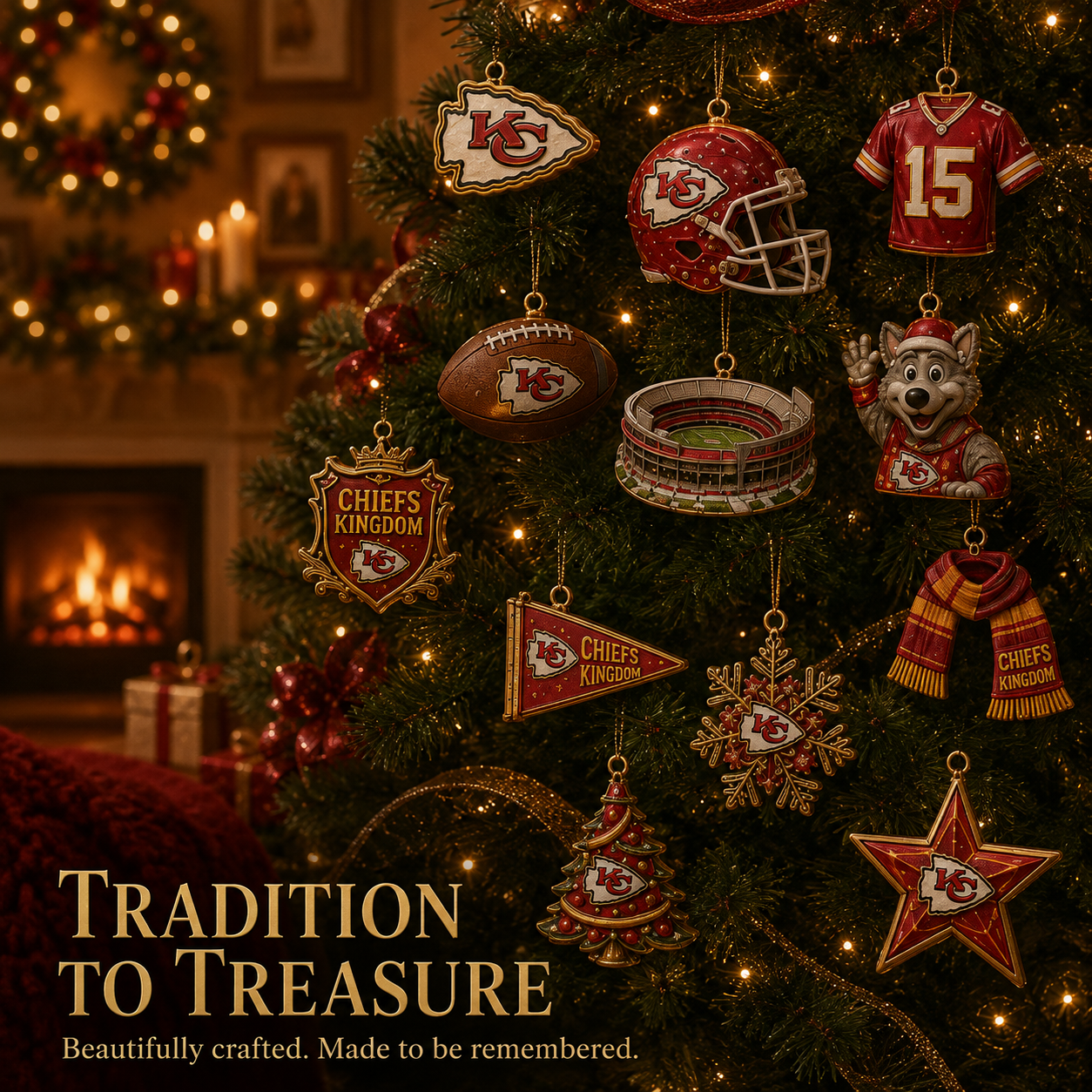 🎄 Chiefs Kingdom Football Christmas Advent Calendar-HandPrint